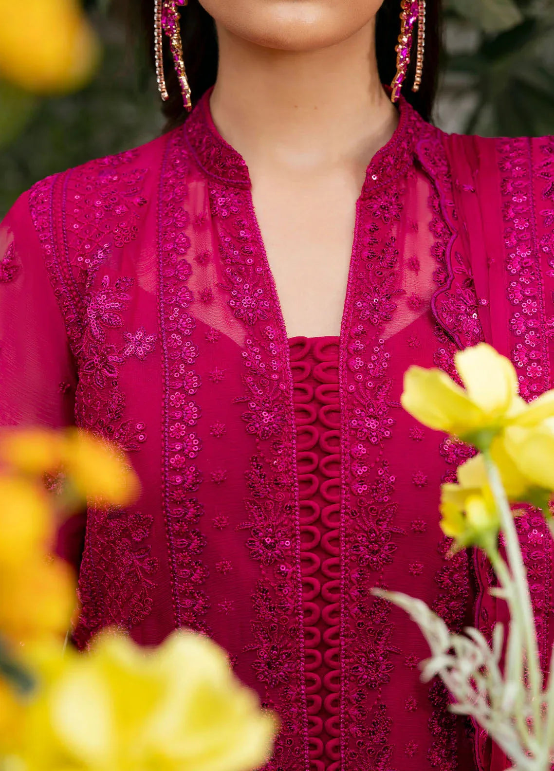 Gulaal | Reverie Embroidered Chiffon | ZEVIRA - Rang-e-Khaas