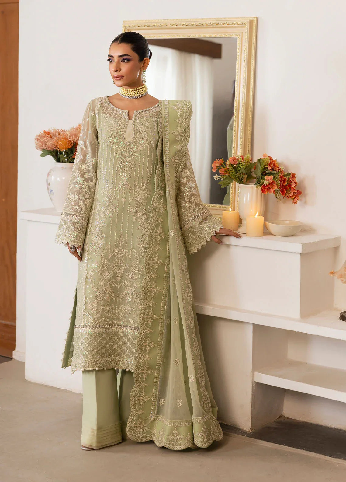 Gulaal | Reverie Embroidered Chiffon | VIRIDA - Rang-e-Khaas