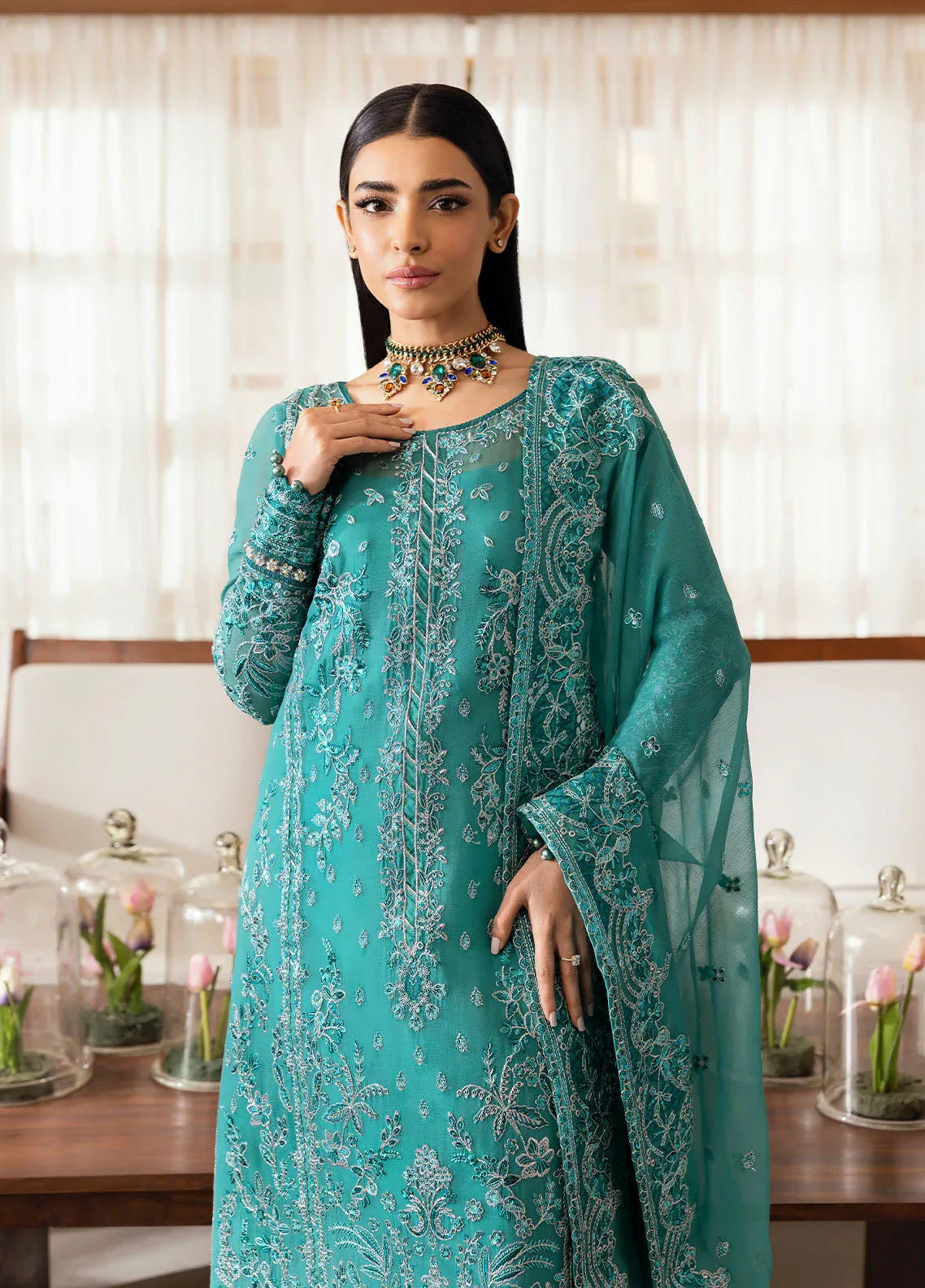 Gulaal | Reverie Embroidered Chiffon | MIRAL - Rang-e-Khaas