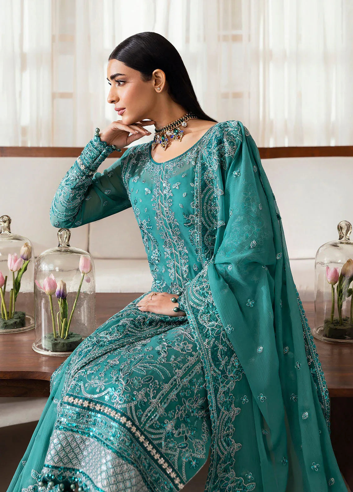 Gulaal | Reverie Embroidered Chiffon | MIRAL - Rang-e-Khaas