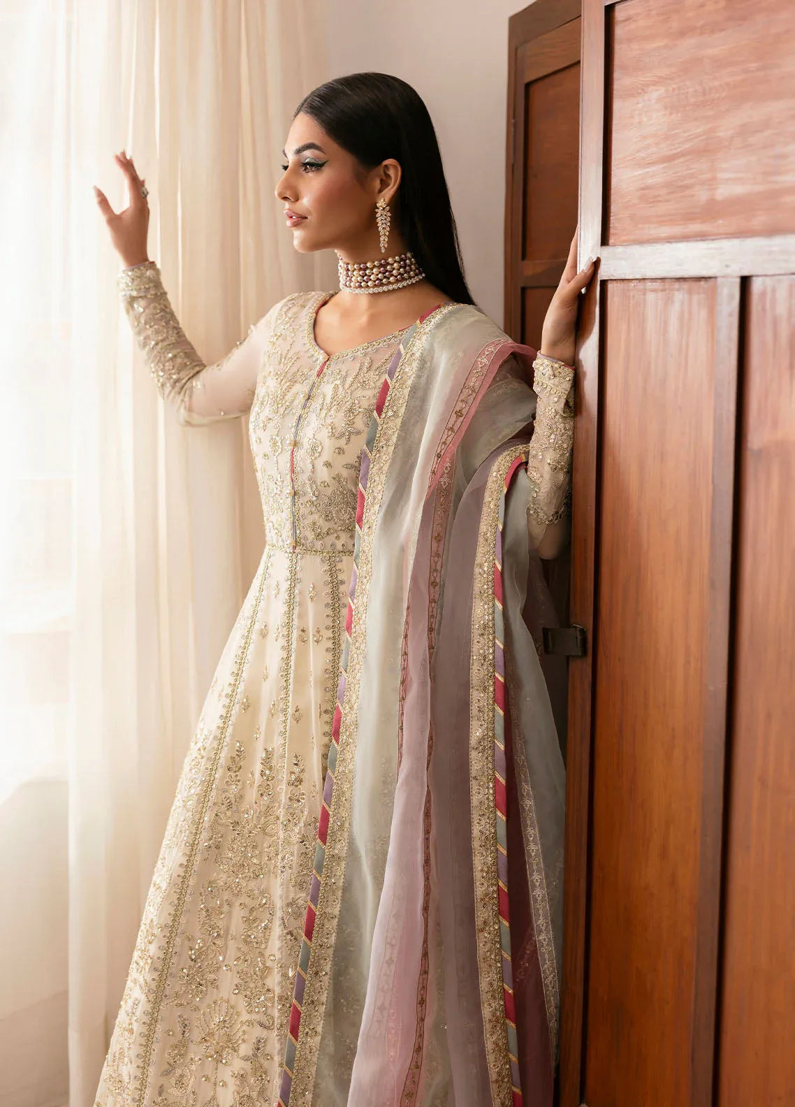 Gulaal | Reverie Embroidered Chiffon | CHIRAGH - Rang-e-Khaas