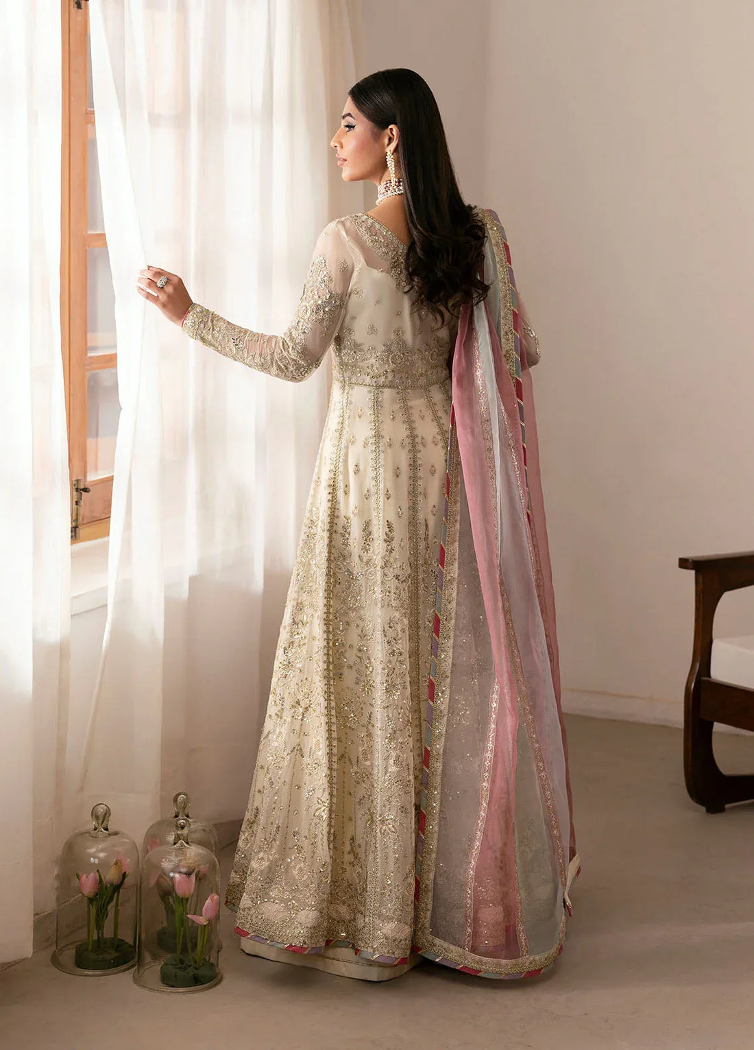 Gulaal | Reverie Embroidered Chiffon | CHIRAGH - Rang-e-Khaas