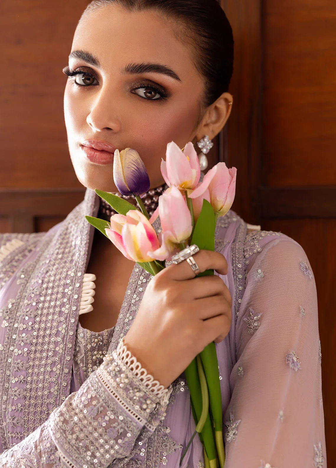 Gulaal | Reverie Embroidered Chiffon | PAREESA - Rang-e-Khaas