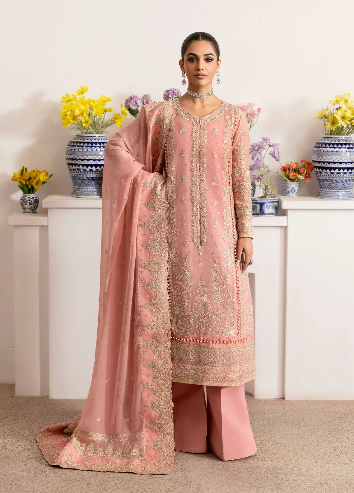 Gulaal | Reverie Embroidered Chiffon | CORALYN - Rang-e-Khaas
