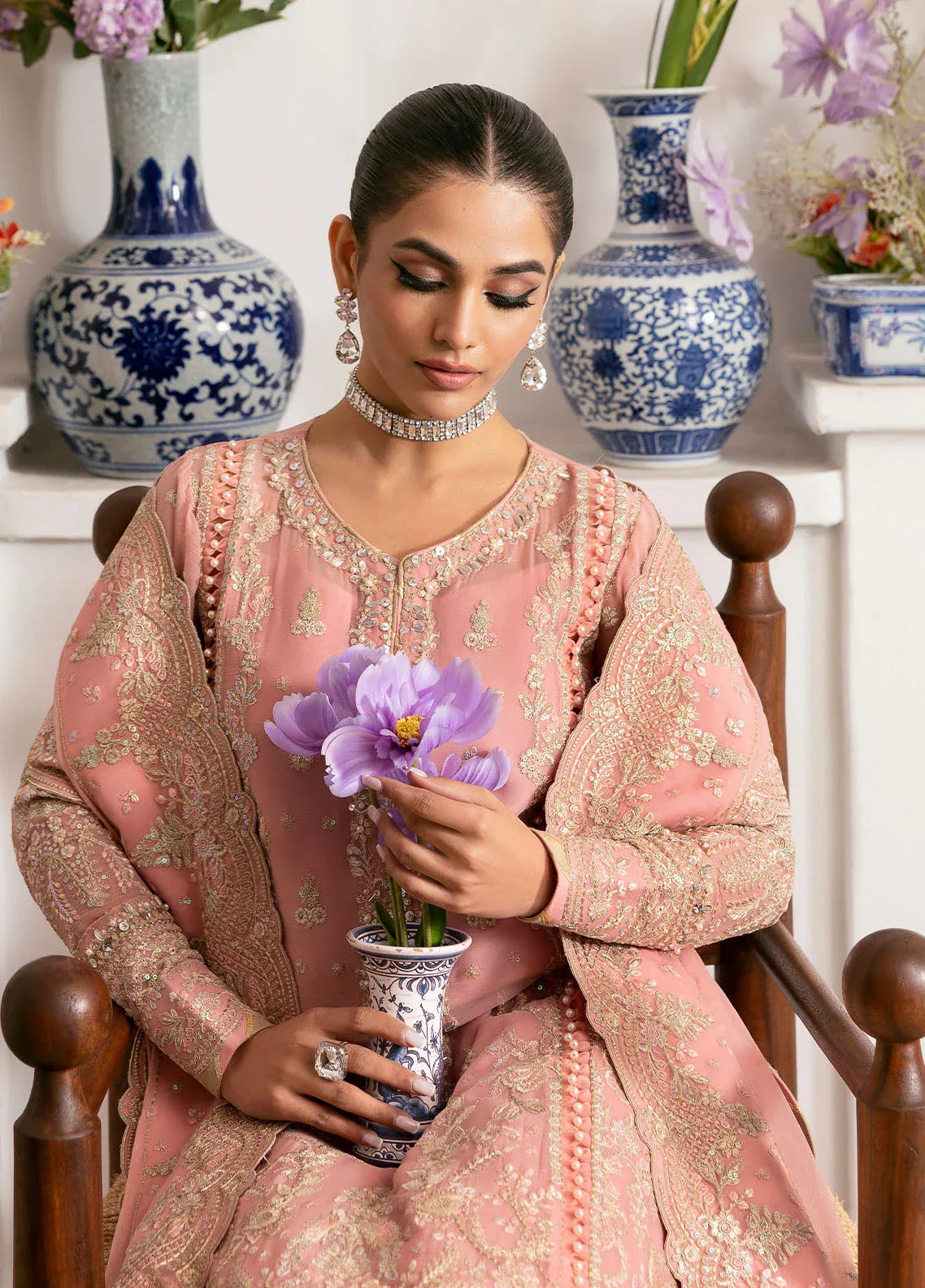 Gulaal | Reverie Embroidered Chiffon | CORALYN - Rang-e-Khaas