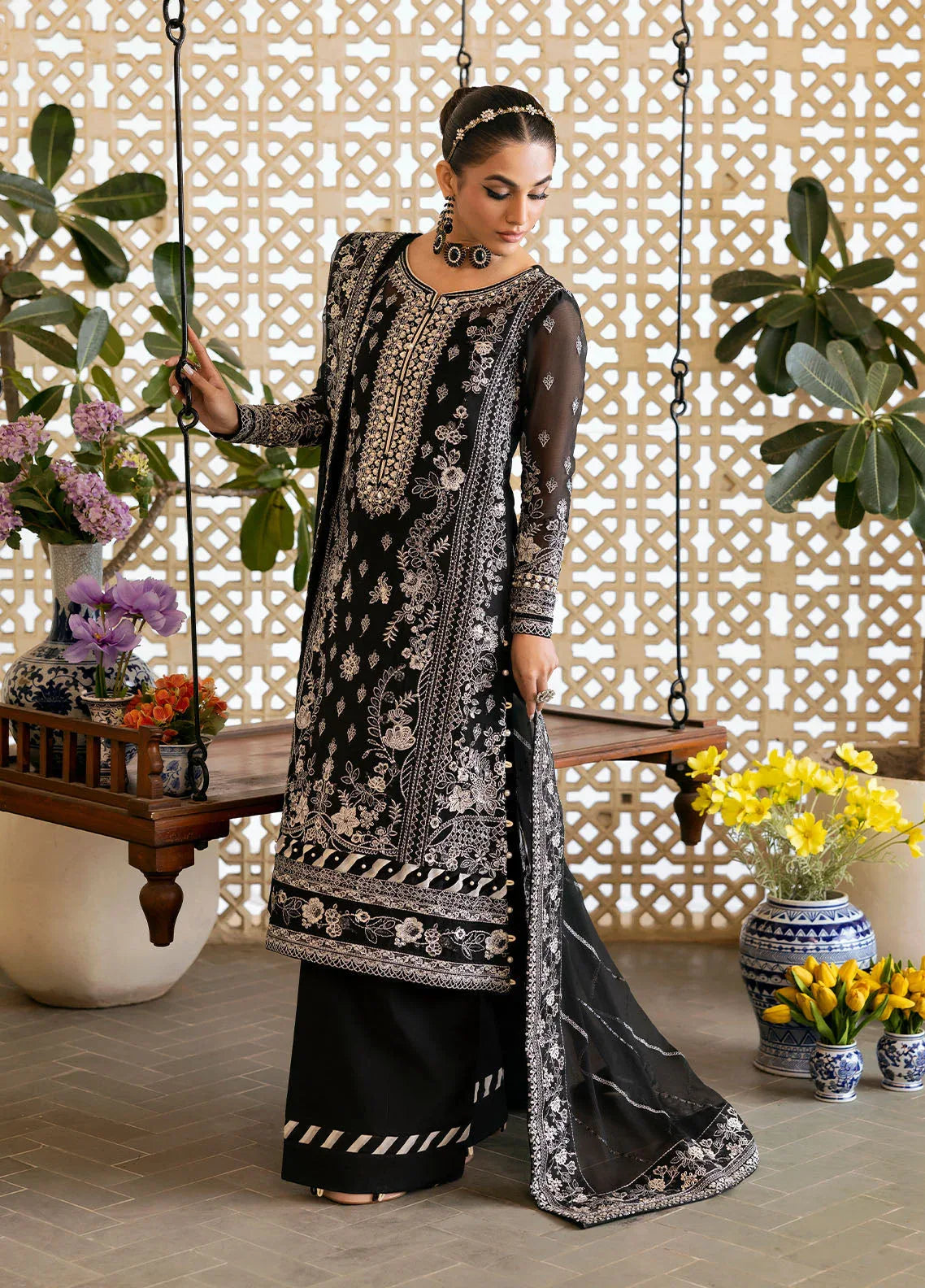 Gulaal | Reverie Embroidered Chiffon | NYRA - Rang-e-Khaas