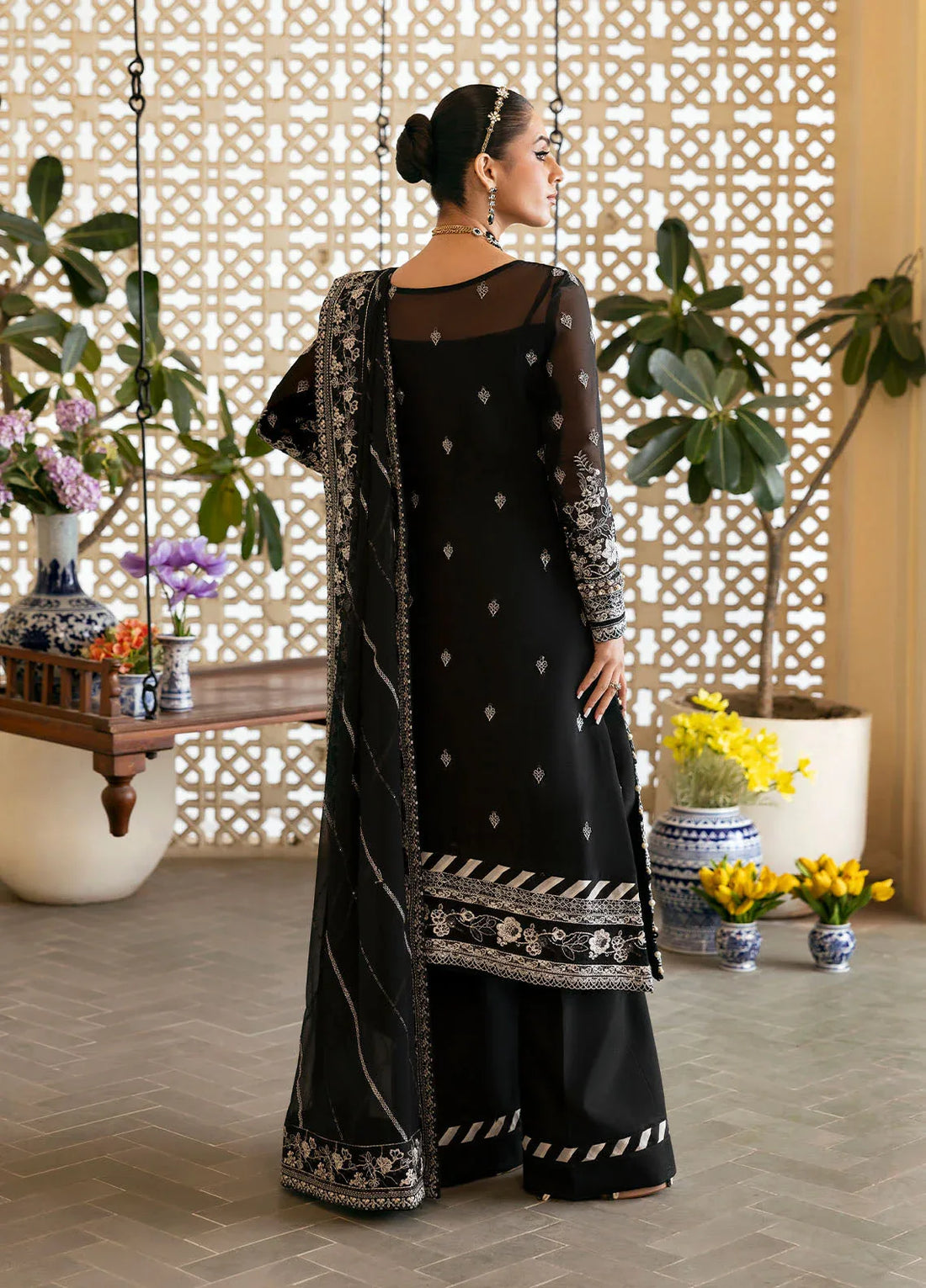 Gulaal | Reverie Embroidered Chiffon | NYRA - Rang-e-Khaas
