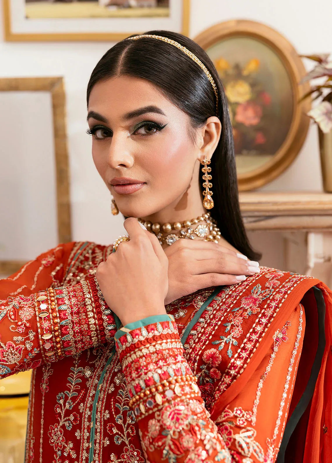 Gulaal | Reverie Embroidered Chiffon | ZARNA - Rang-e-Khaas