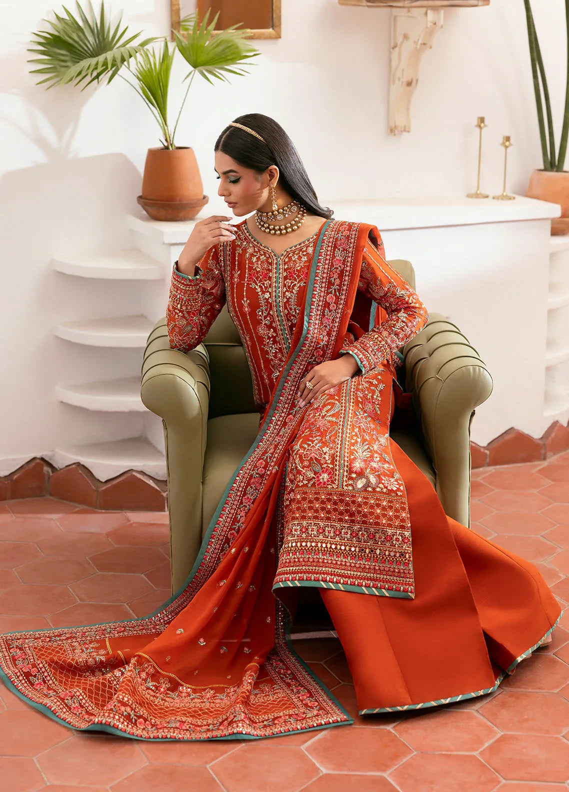 Gulaal | Reverie Embroidered Chiffon | ZARNA - Rang-e-Khaas
