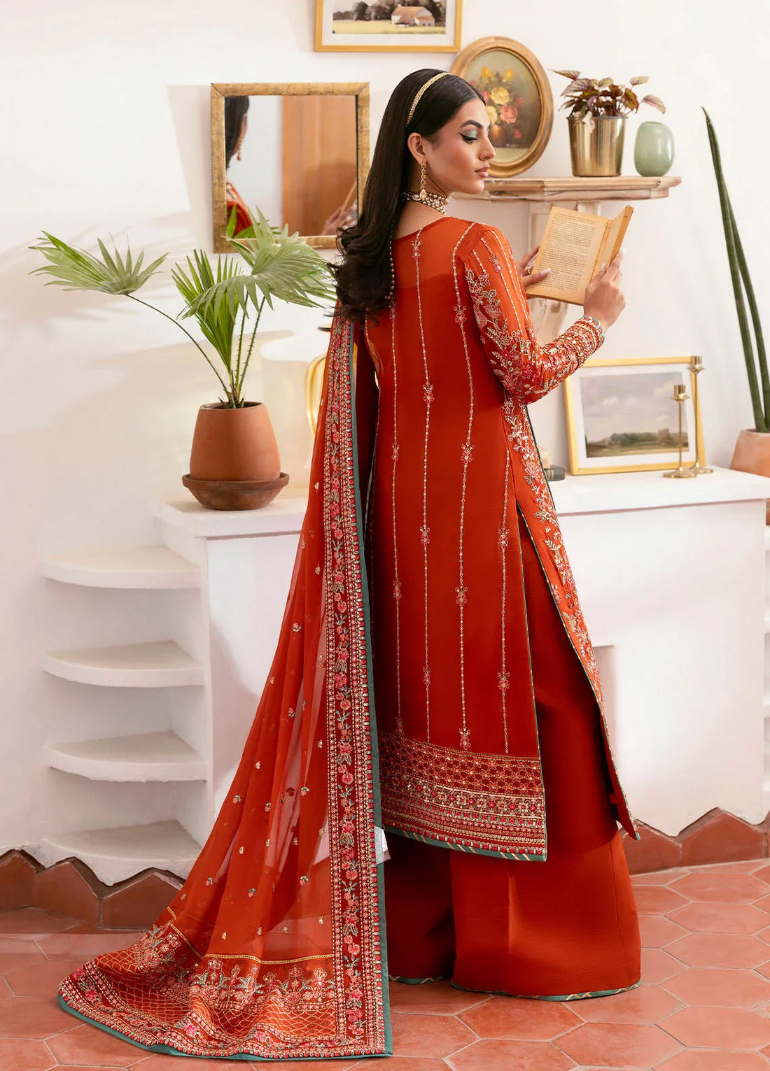 Gulaal | Reverie Embroidered Chiffon | ZARNA - Rang-e-Khaas