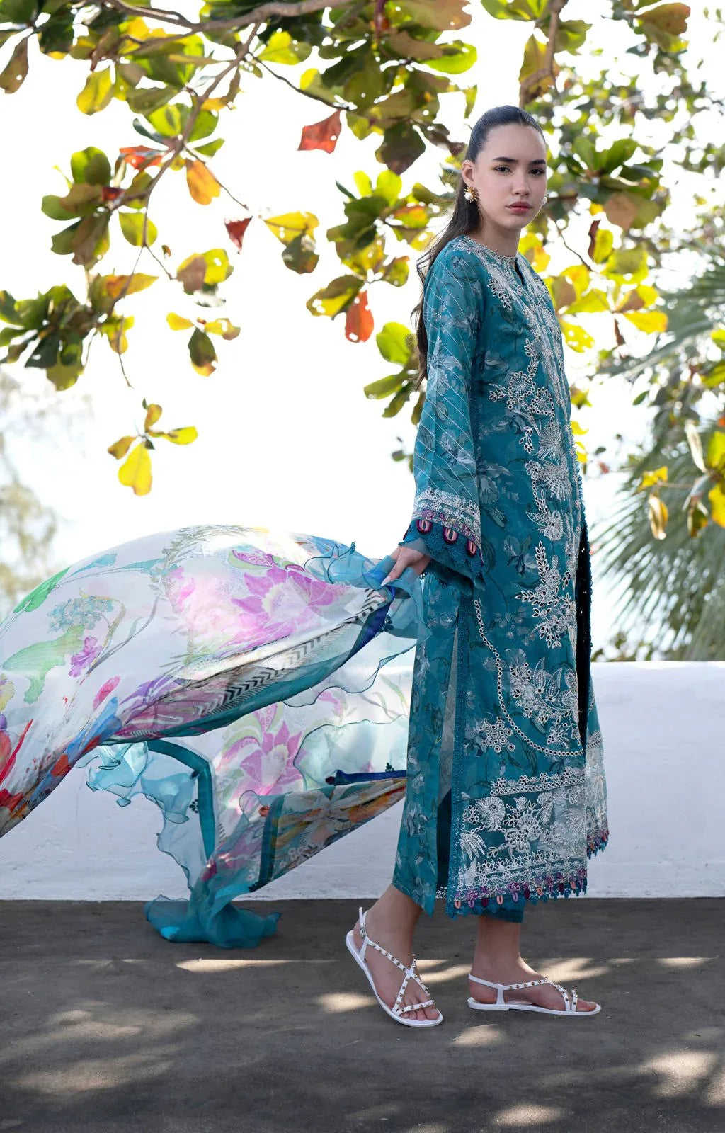 AJR Couture | Printakari Lawn 25 | Glory - Rang-e-Khaas