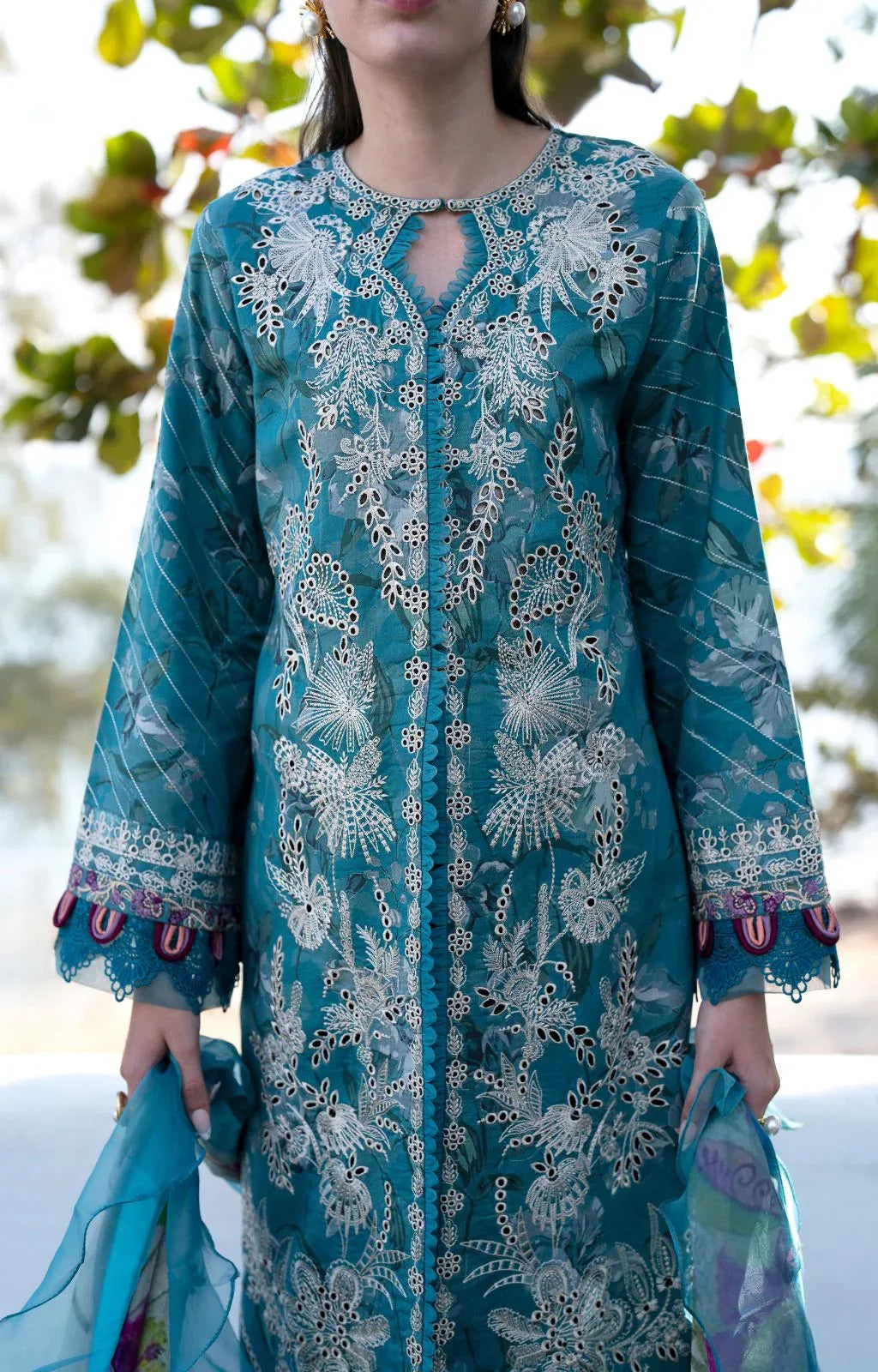 AJR Couture | Printakari Lawn 25 | Glory - Rang-e-Khaas