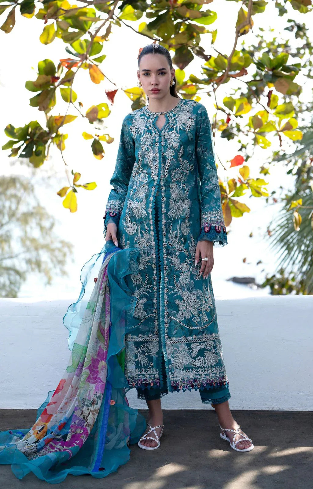 AJR Couture | Printakari Lawn 25 | Glory - Rang-e-Khaas