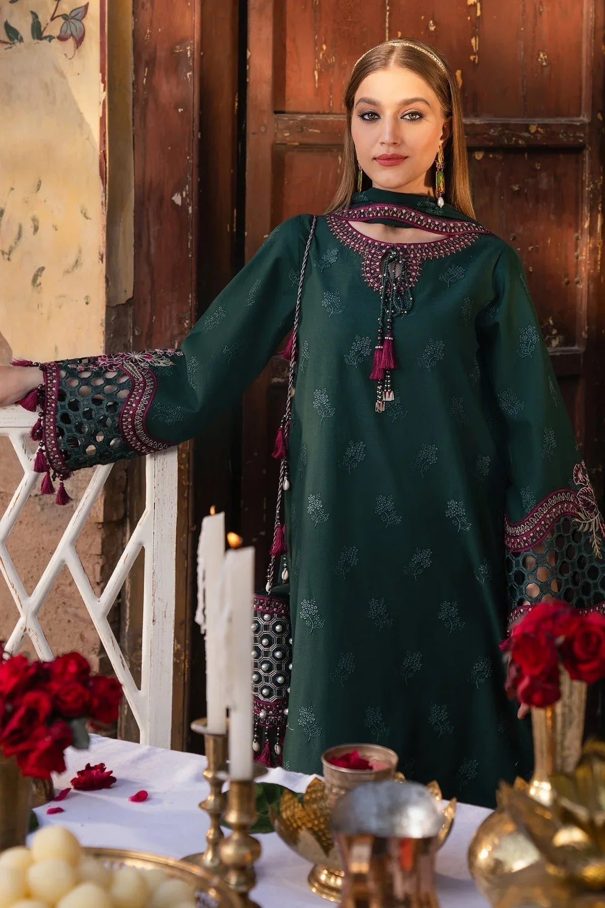 Alizeh | Rawayat Luxury Lawn 24 | Nafisa - Rang-e-Khaas