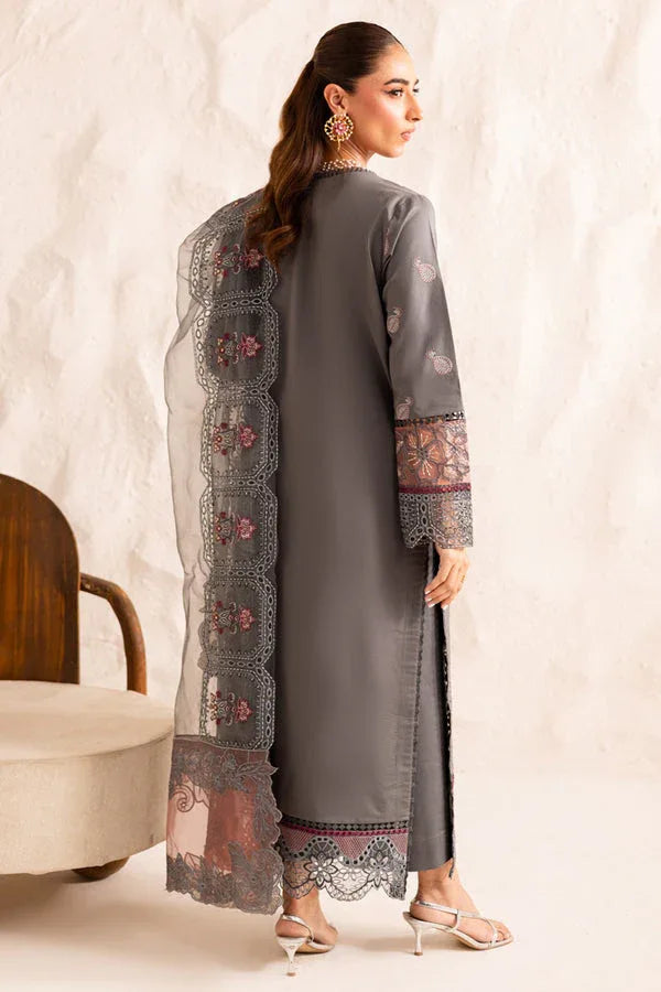 Marjjan | Guzel Lawn | SMC 205-B (Grey) - Rang-e-Khaas