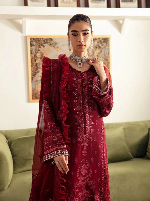Gulaal | Embroidered Chiffon 23 | RUBY GL-EC-23V1-02 - Rang-e-Khaas