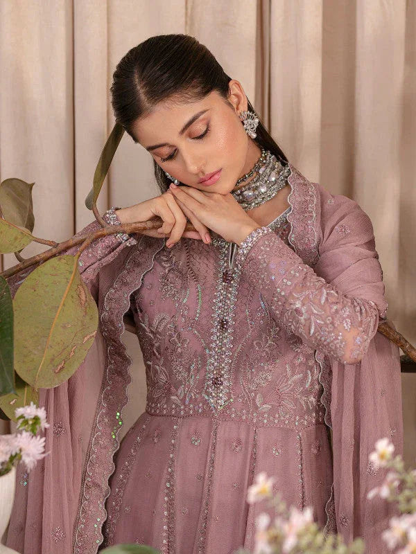 Gulaal | Embroidered Chiffon 23 | EZRAH UC-03 - Rang-e-Khaas