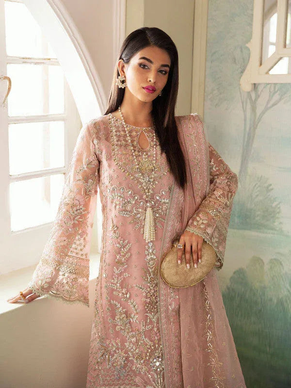 Gulaal | Embroidered Chiffon 23 | AYSEL GL-LP-V2-11 - Rang-e-Khaas