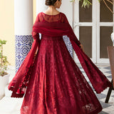 Gulaal | Embroidered Chiffon 23 | GARNET - (GL-EP23V1-09)