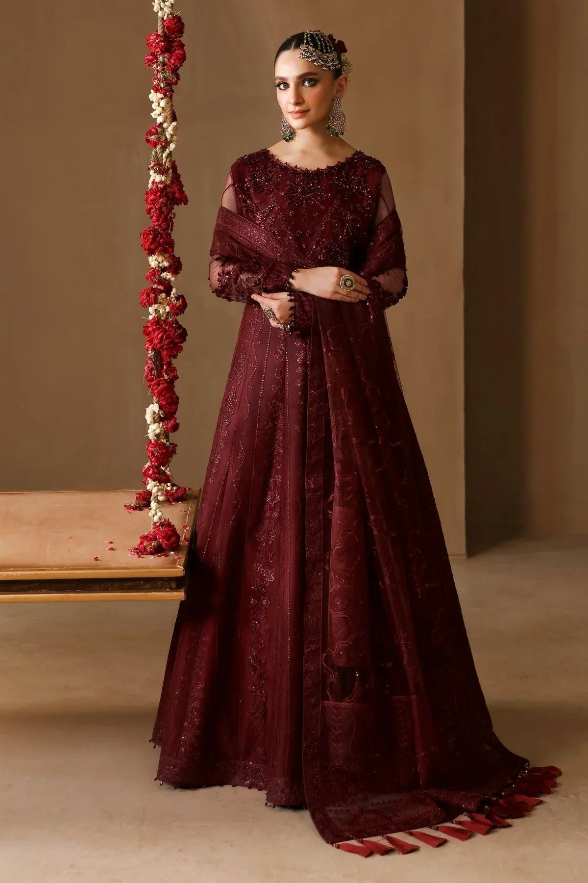 Alizeh | Reena Wedding Formals | AF-HM-4022-GULAB - Rang-e-Khaas