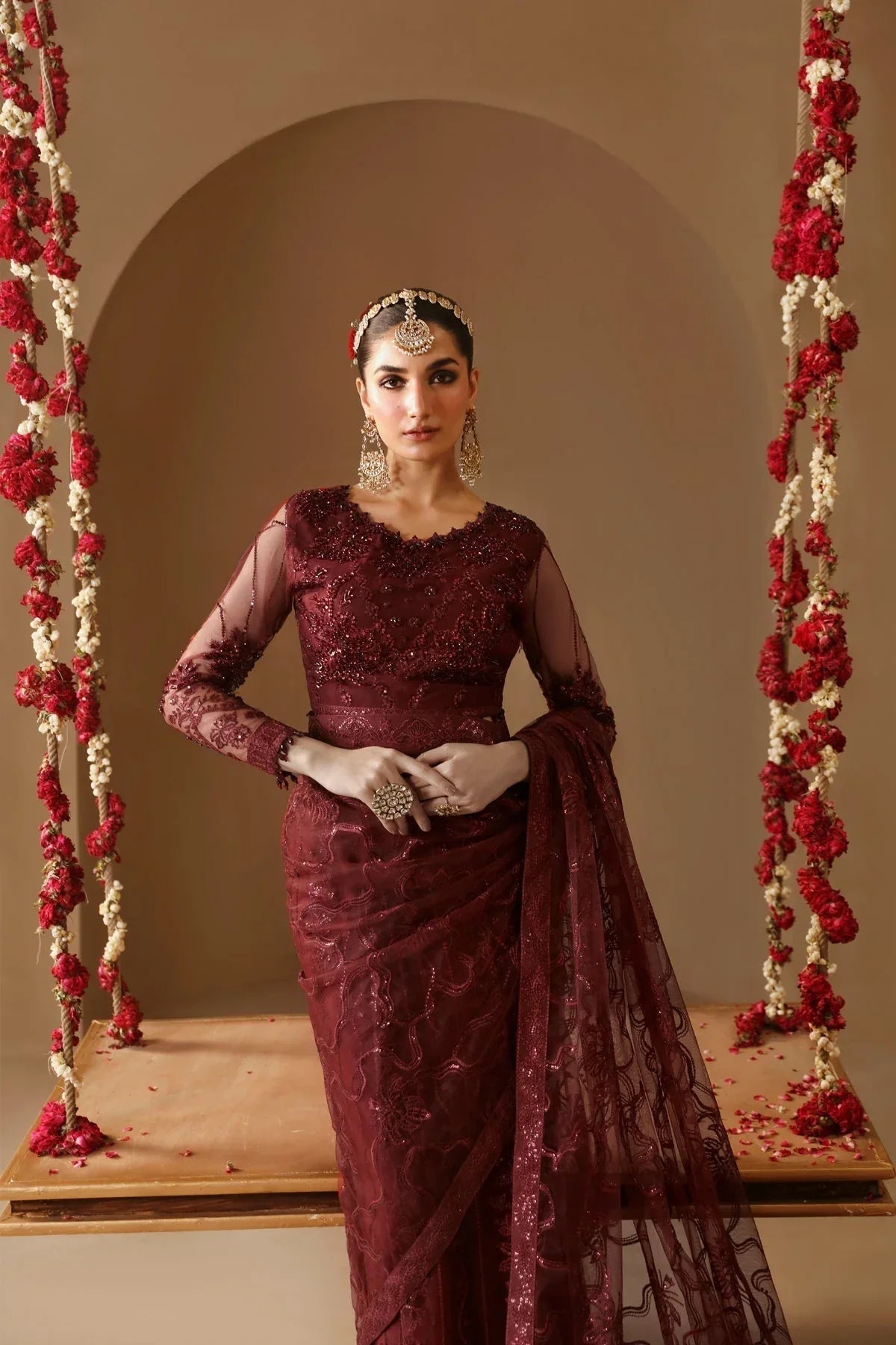 Alizeh | Reena Wedding Formals | AF-HM-4022-GULAB - Rang-e-Khaas