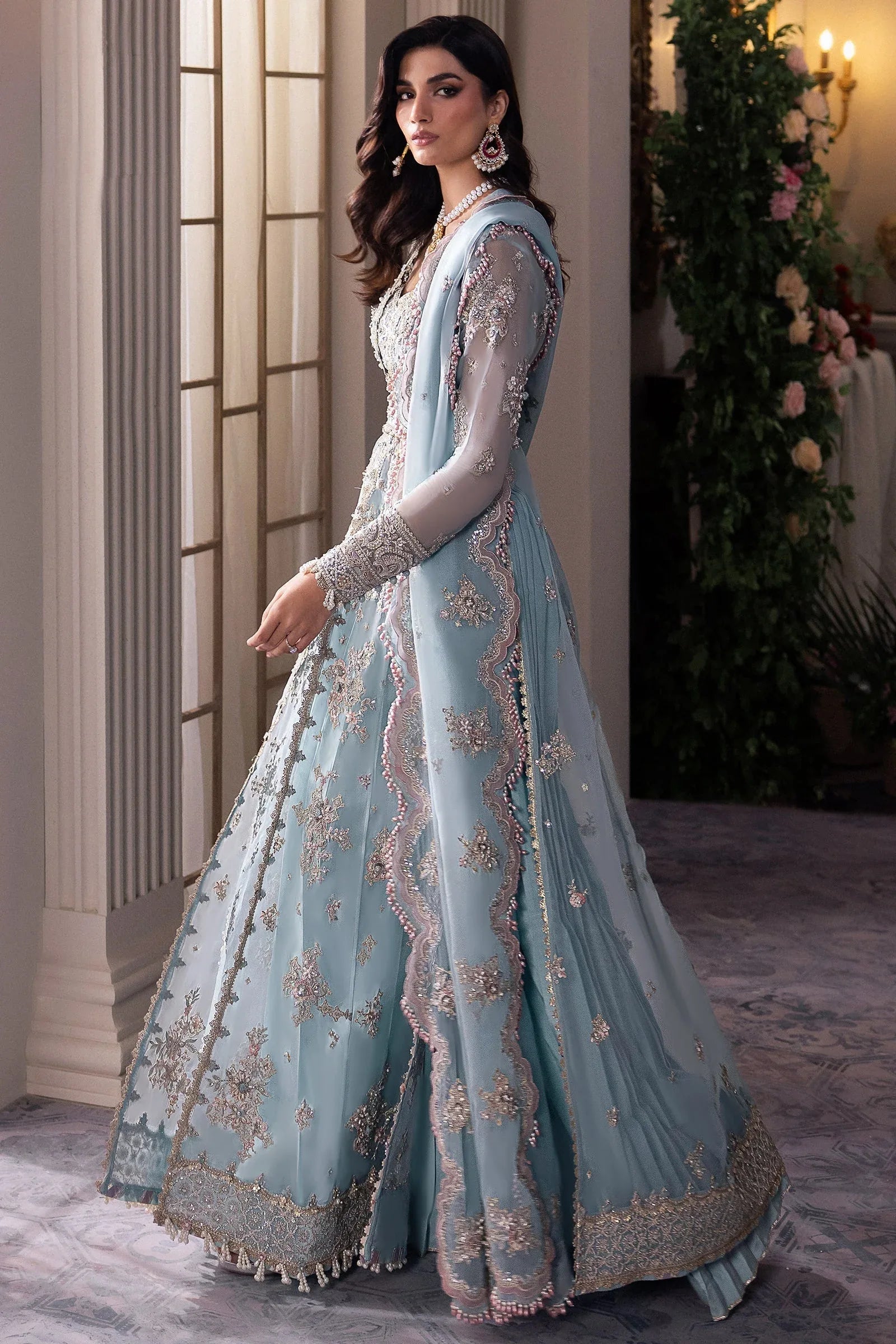 Gossamer by Zaha Embroidered Organza 3Pc Suit ZC24-04 Kiana - Rang-e-Khaas