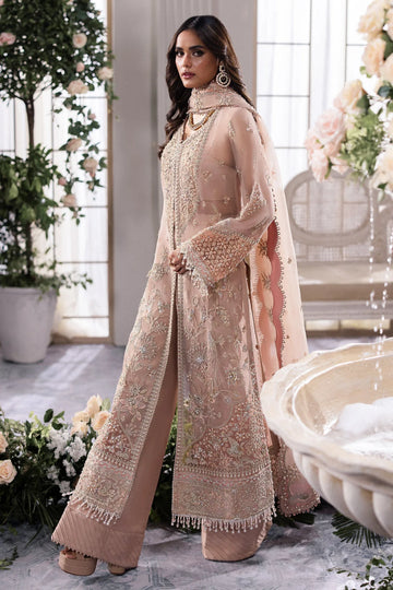 Gossamer by Zaha Embroidered Organza 3Pc Suit ZC24-05 Elysia - Rang-e-Khaas
