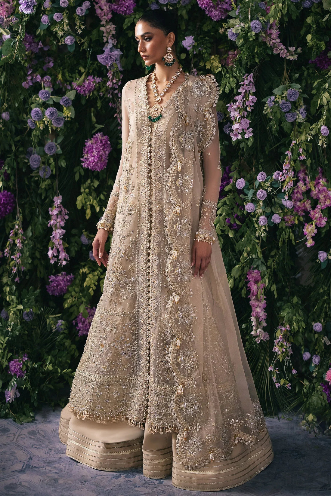 Gossamer by Zaha Embroidered Organza 3Pc Suit ZC24-06 Talia - Rang-e-Khaas