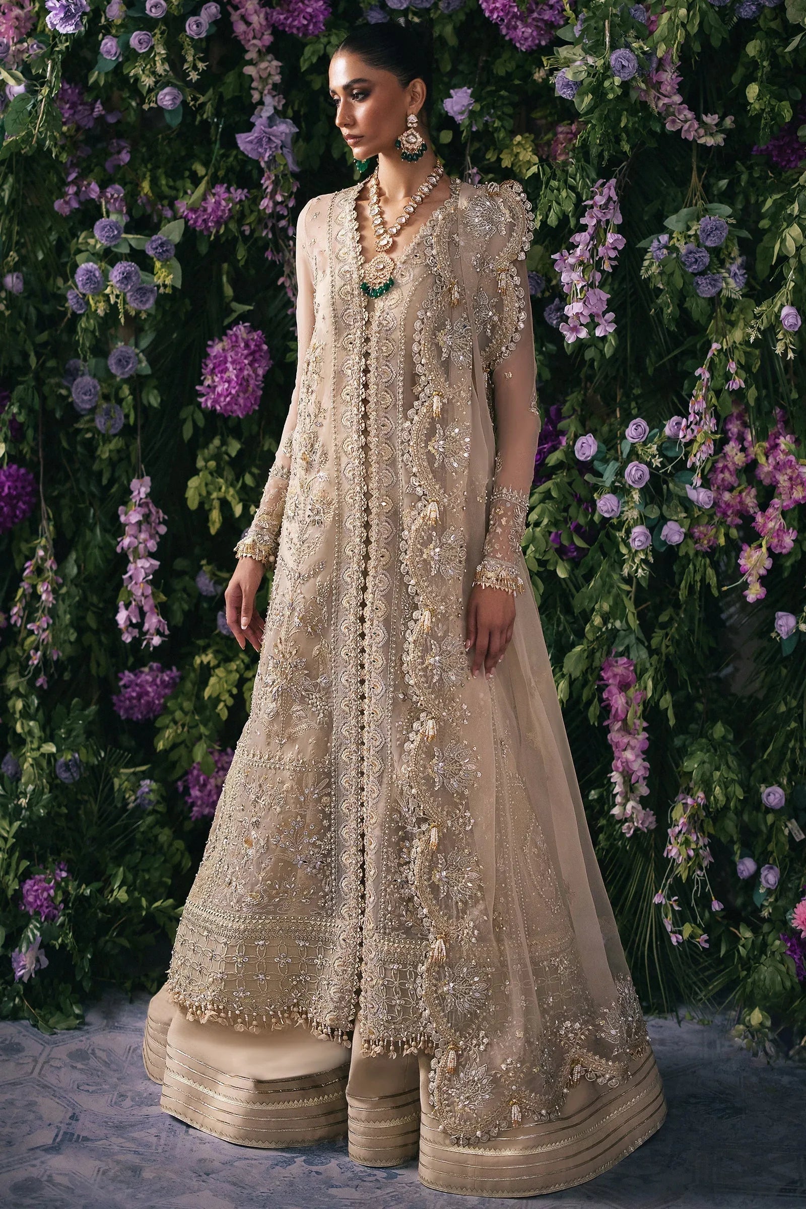 Gossamer by Zaha Embroidered Organza 3Pc Suit ZC24-06 Talia - Rang-e-Khaas