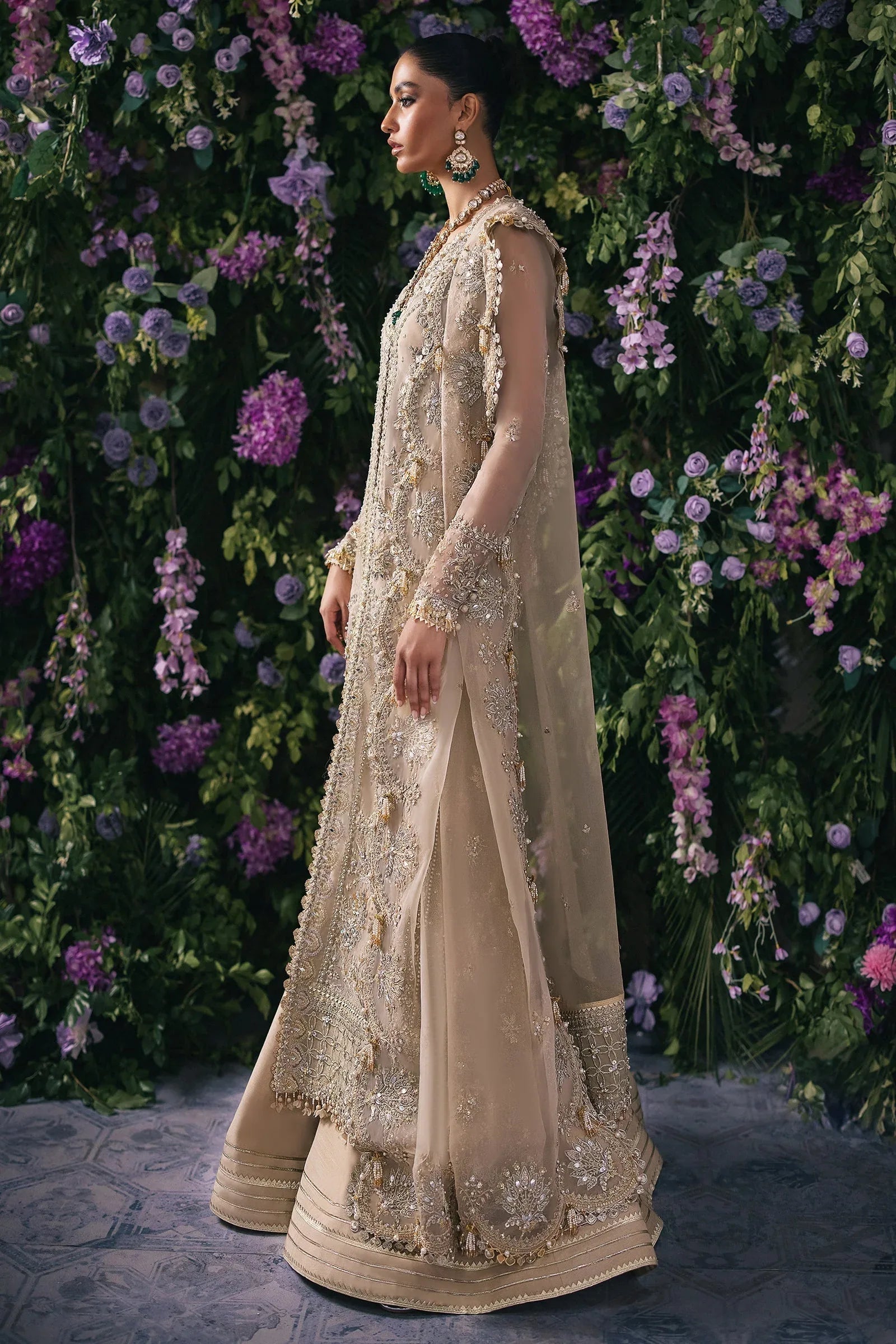 Gossamer by Zaha Embroidered Organza 3Pc Suit ZC24-06 Talia - Rang-e-Khaas