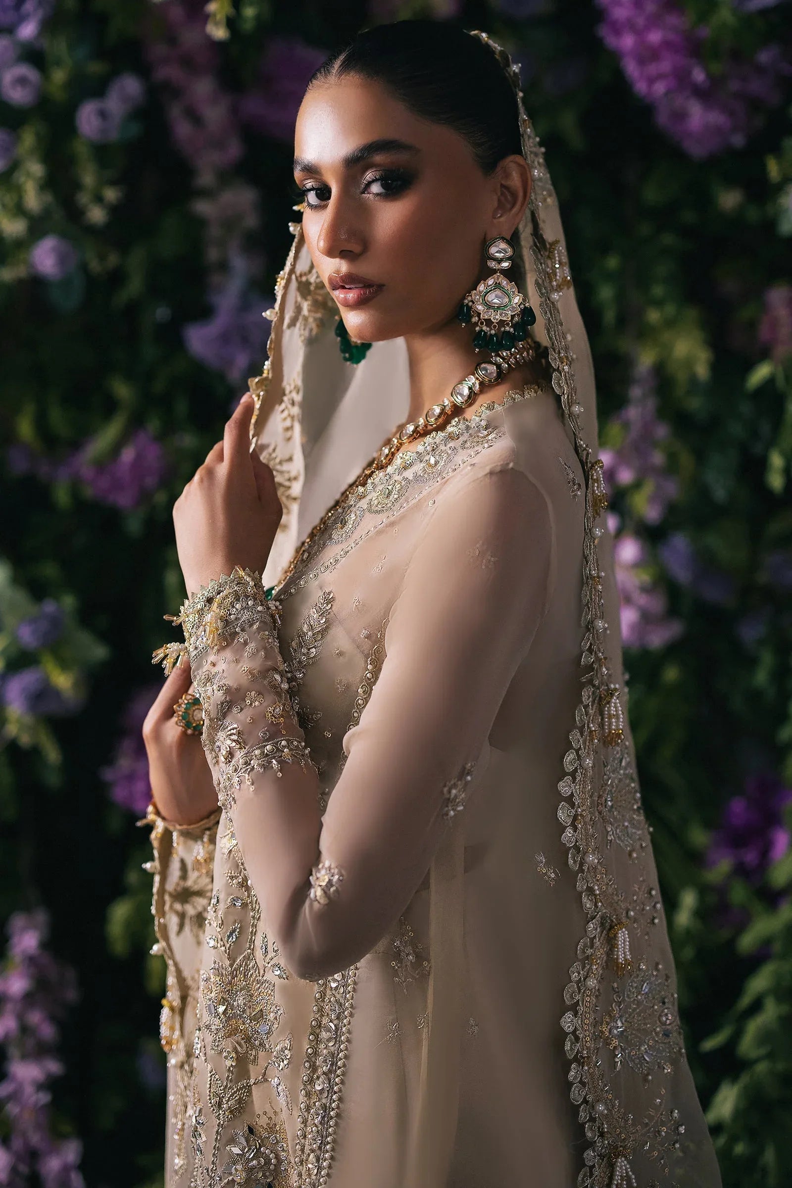 Gossamer by Zaha Embroidered Organza 3Pc Suit ZC24-06 Talia - Rang-e-Khaas