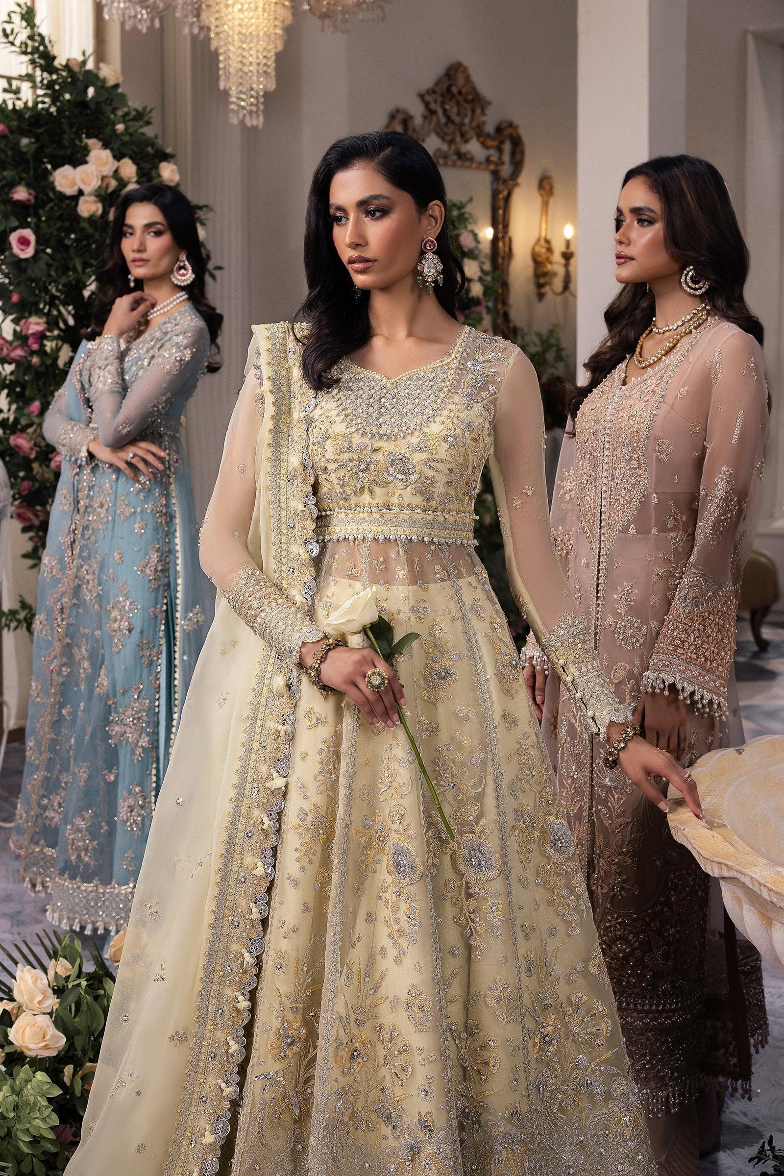 Gossamer by Zaha Embroidered Organza 3Pc Suit ZC24-08 Solelia - Rang-e-Khaas