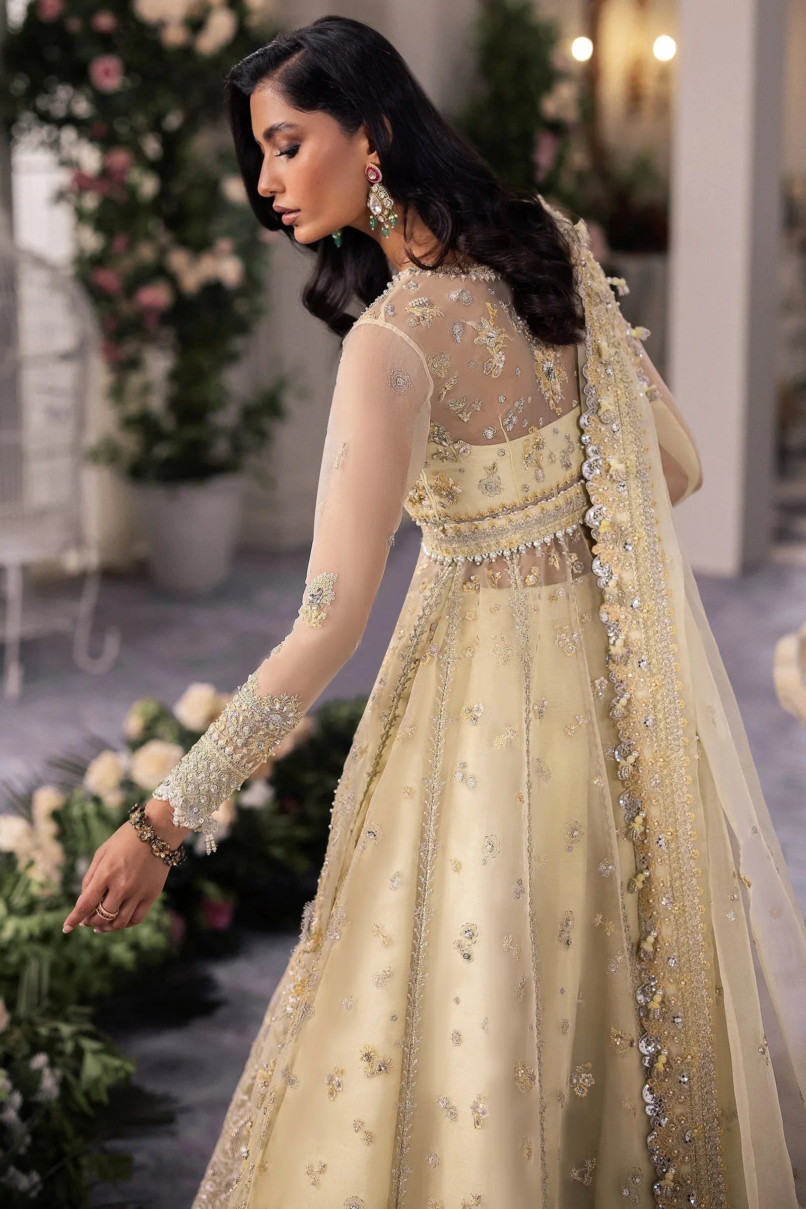 Gossamer by Zaha Embroidered Organza 3Pc Suit ZC24-08 Solelia - Rang-e-Khaas