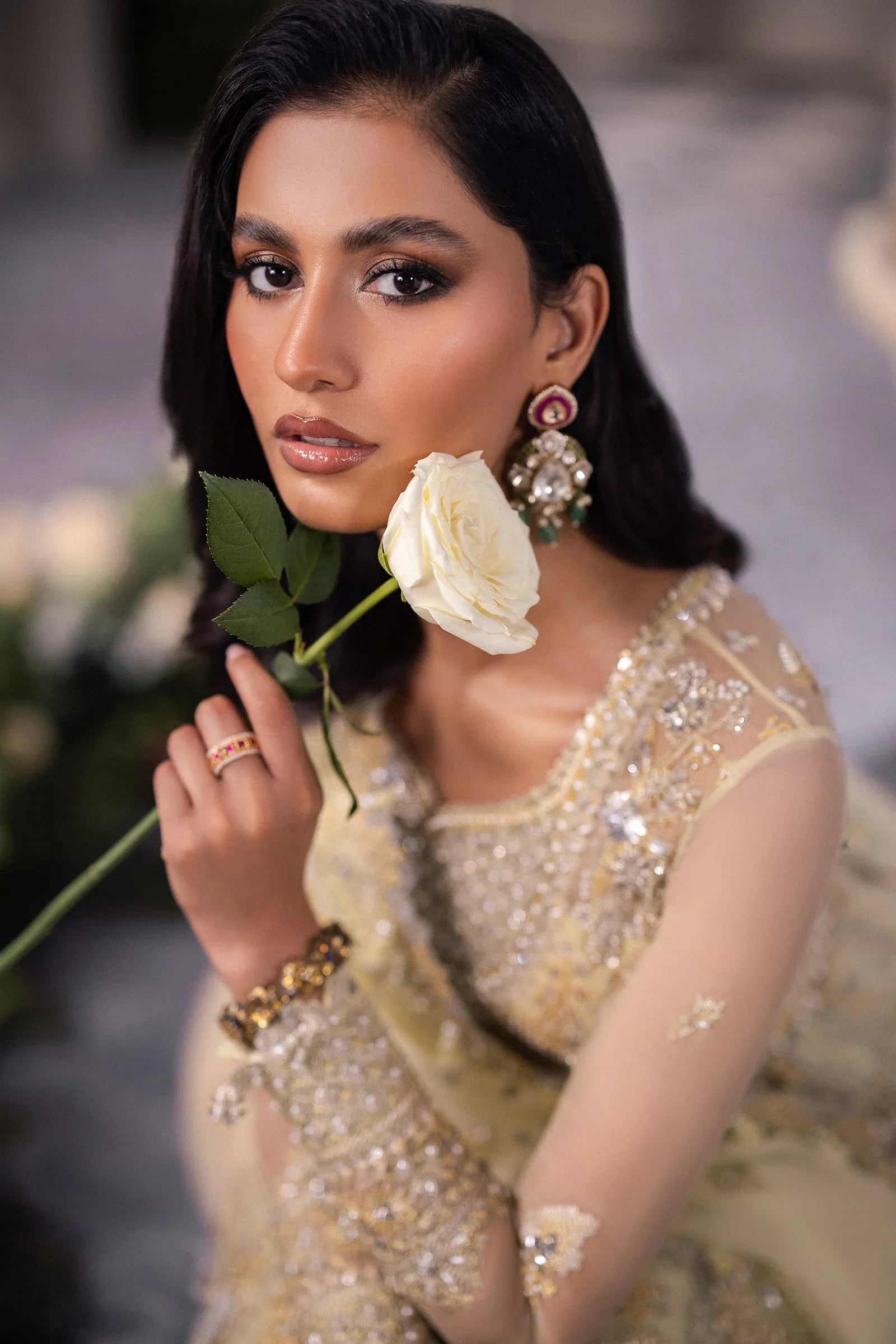 Gossamer by Zaha Embroidered Organza 3Pc Suit ZC24-08 Solelia - Rang-e-Khaas