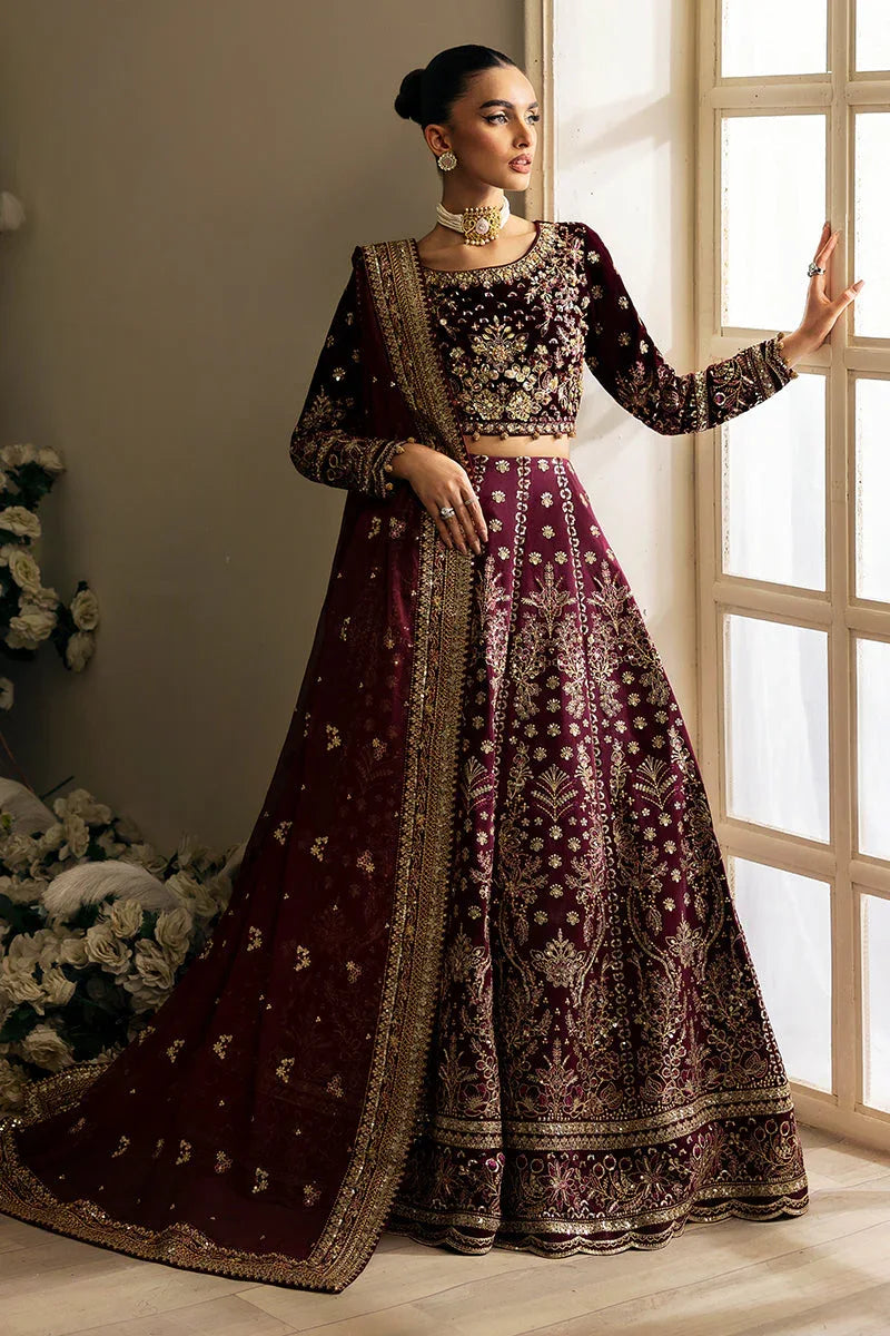 Gulaal | Celeste Velvet 24 | Carmine - Rang-e-Khaas