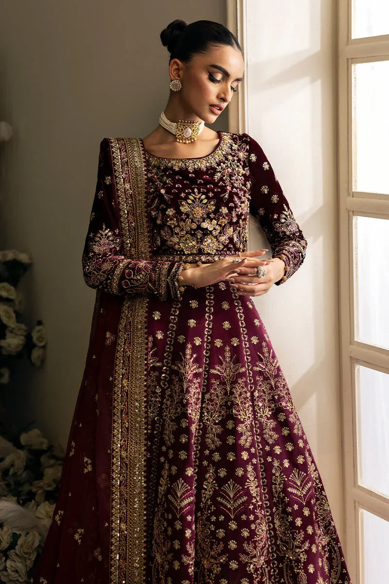 Gulaal | Celeste Velvet 24 | Carmine - Rang-e-Khaas