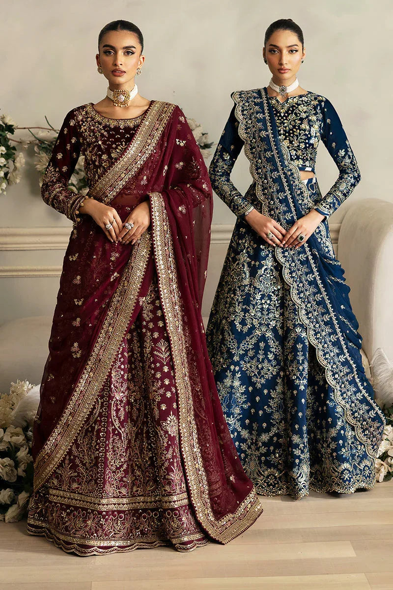 Gulaal | Celeste Velvet 24 | Carmine - Rang-e-Khaas