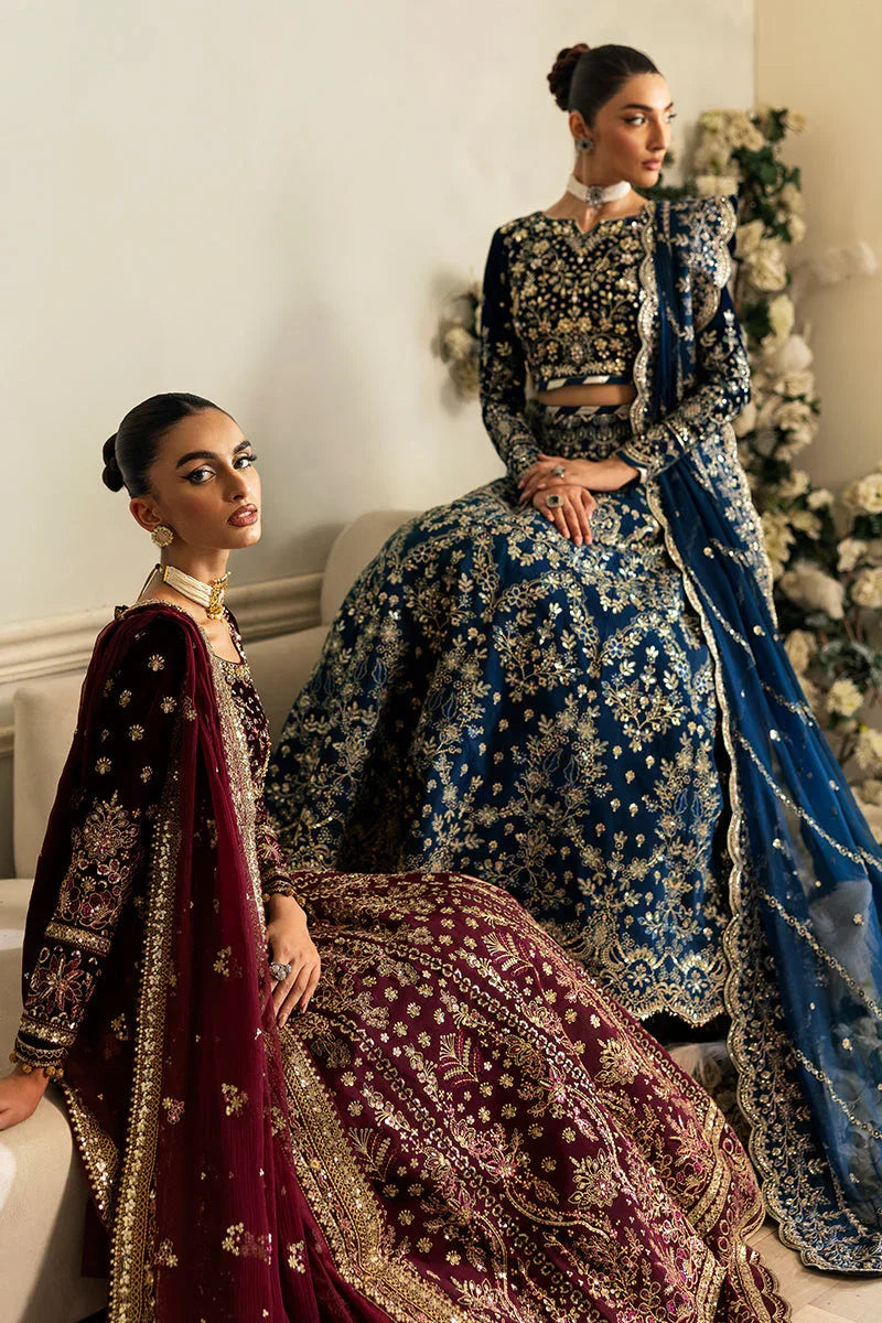 Gulaal | Celeste Velvet 24 | Carmine - Rang-e-Khaas
