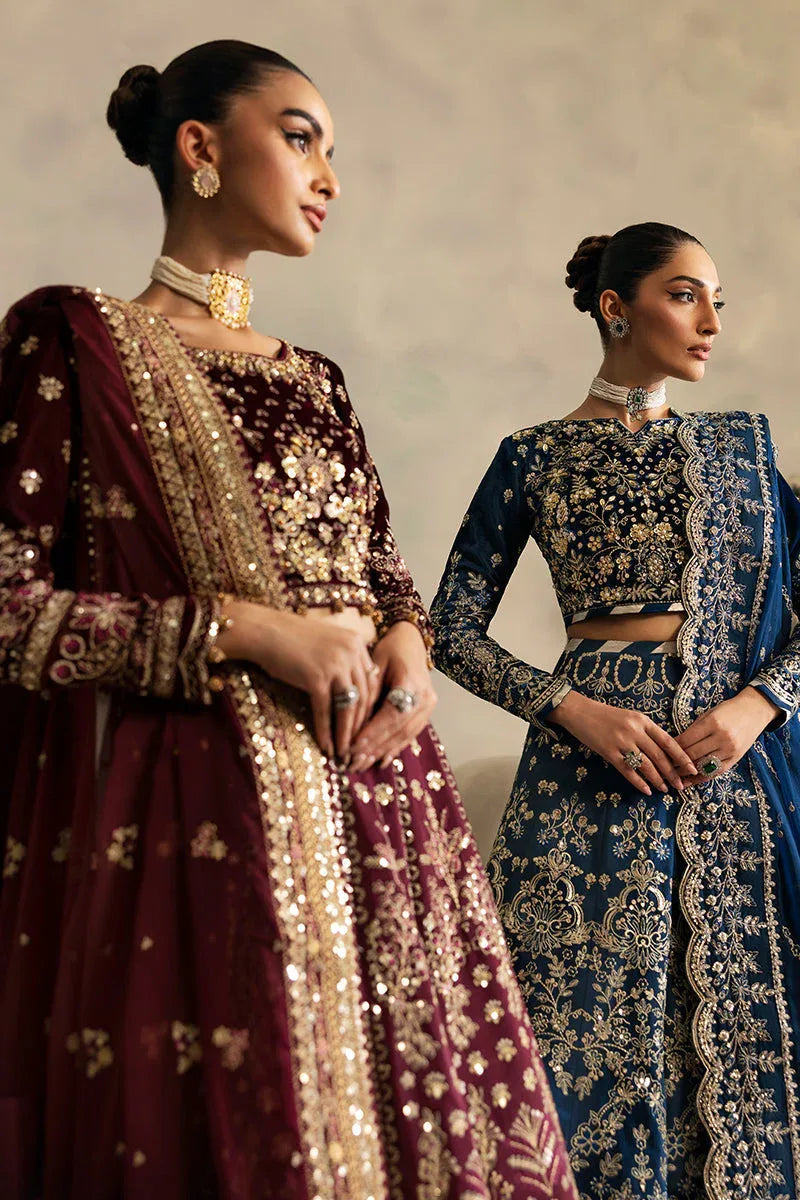 Gulaal | Celeste Velvet 24 | Carmine - Rang-e-Khaas