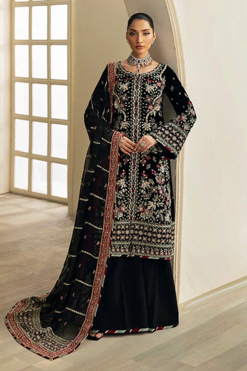 Gulaal | Celeste Velvet 24 | Raven - Rang-e-Khaas