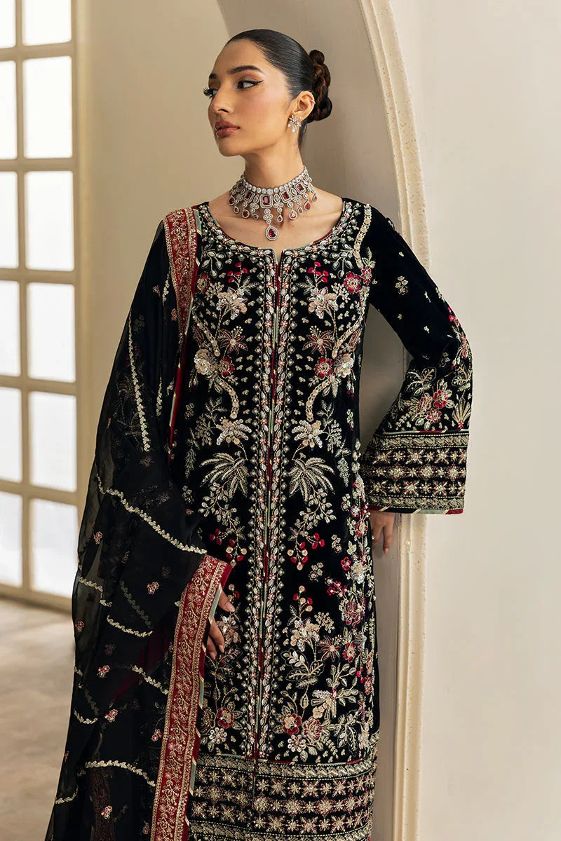 Gulaal | Celeste Velvet 24 | Raven - Rang-e-Khaas