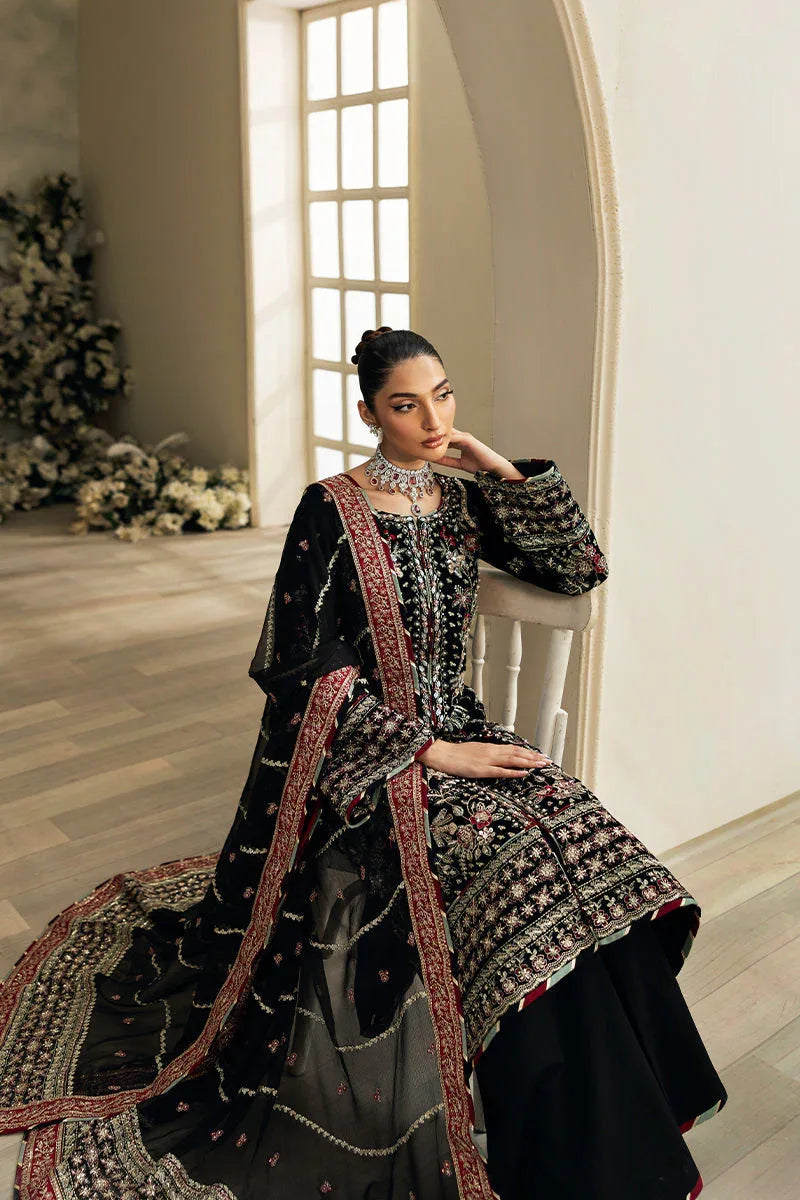 Gulaal | Celeste Velvet 24 | Raven - Rang-e-Khaas