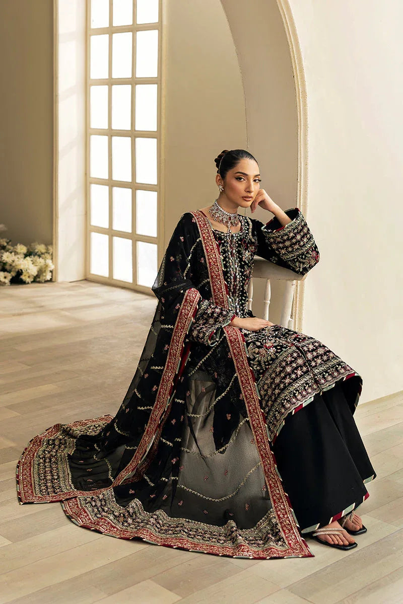 Gulaal | Celeste Velvet 24 | Raven - Rang-e-Khaas