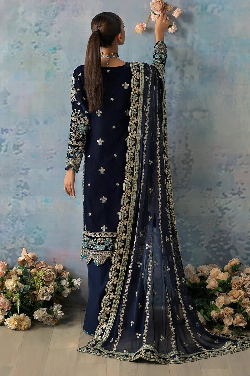 Gulaal | Celeste Velvet 24 | Azure - Rang-e-Khaas