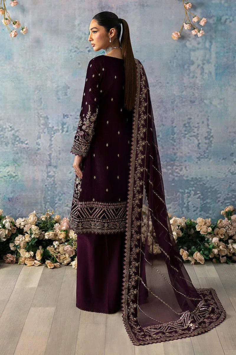Gulaal | Celeste Velvet 24 | Plum - Rang-e-Khaas