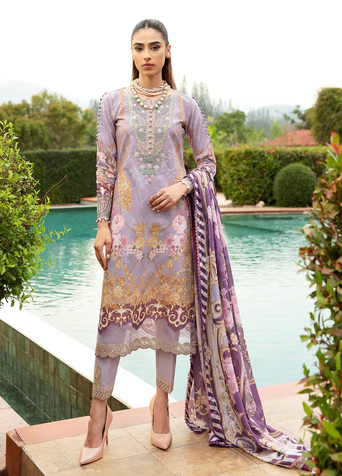 Gulaal | Springtime Ballet | LAVANDE (GL-L-24V1-05) - Rang-e-Khaas