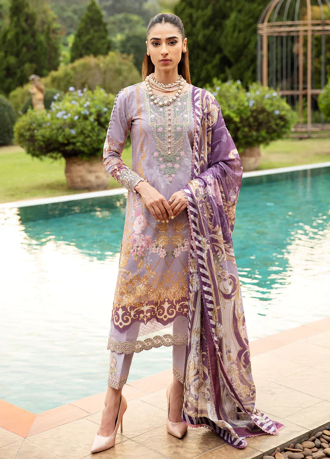 Gulaal | Springtime Ballet | LAVANDE (GL-L-24V1-05) - Rang-e-Khaas