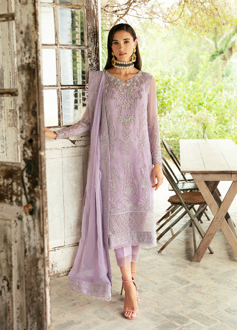 Gulaal | Embroidered Chiffon Eid Collection | VIOLA - Rang-e-Khaas