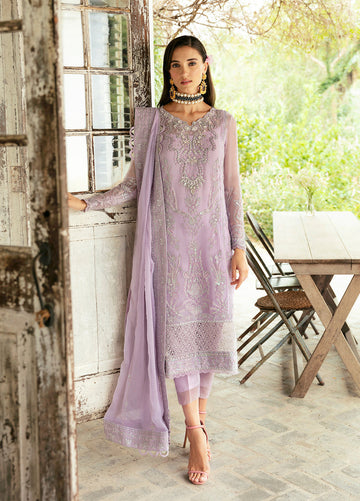 Gulaal | Embroidered Chiffon Eid Collection | VIOLA - Rang-e-Khaas