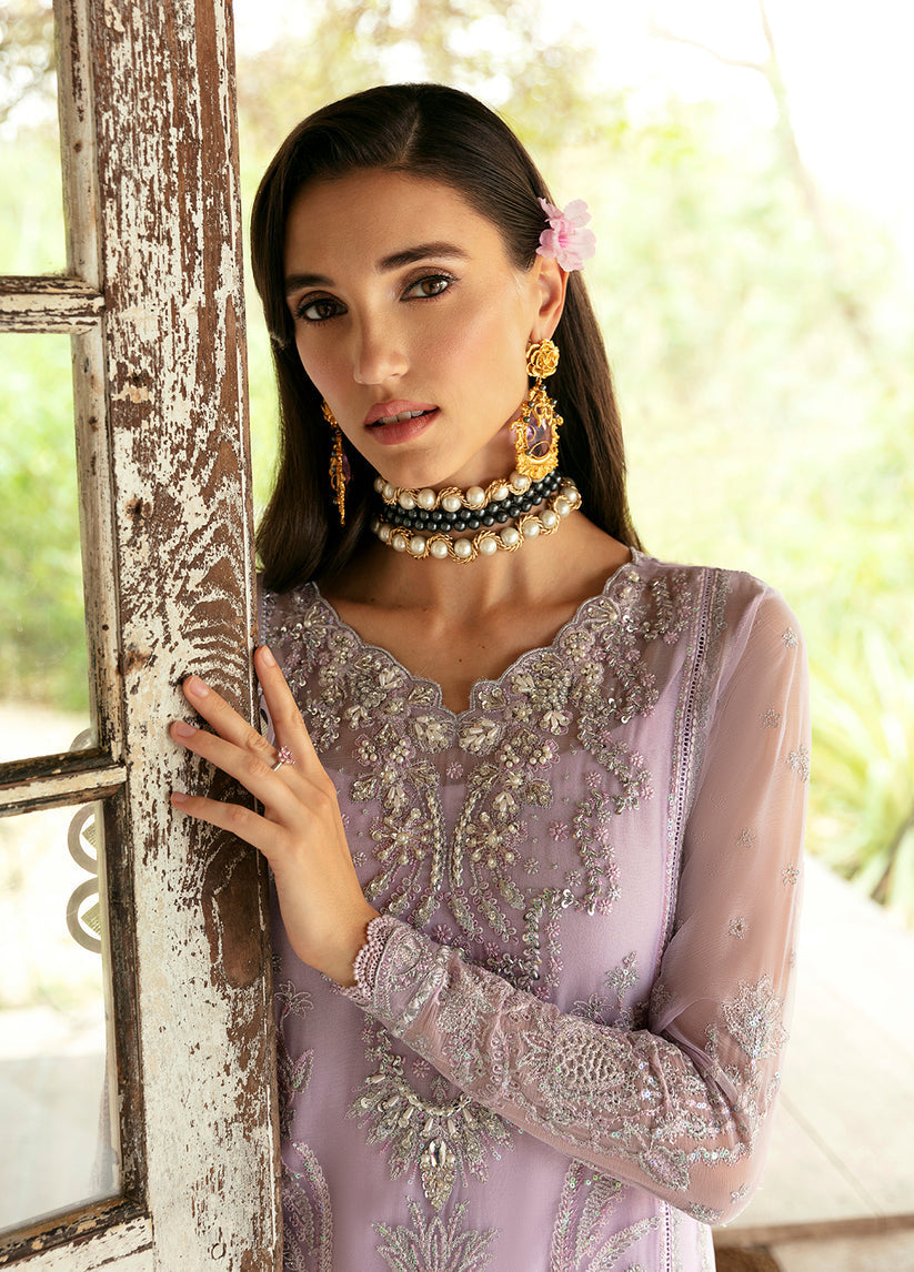 Gulaal | Embroidered Chiffon Eid Collection | VIOLA - Rang-e-Khaas